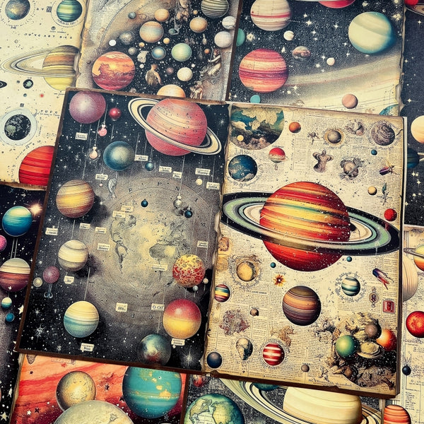 10PCS Space star background paper