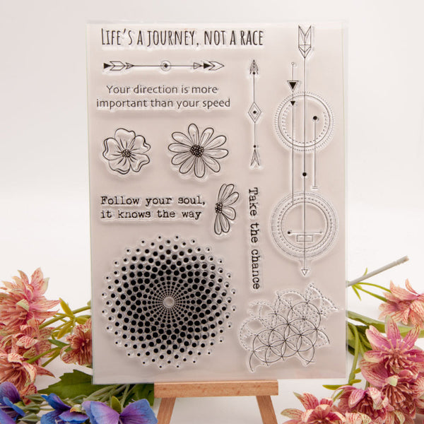 Clear silicone stamp