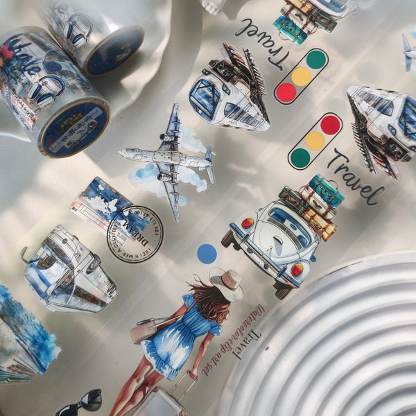 Whole Roll 6cm*3m The World's Appointment Die Cutting PET Tape