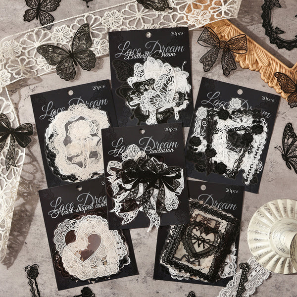 20PCS Lace dream series sticker