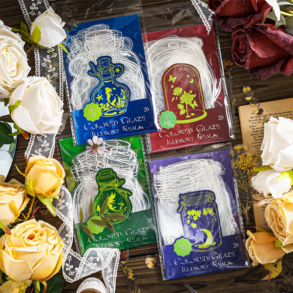 20PCS Crystal Illusion Realm Series sticker