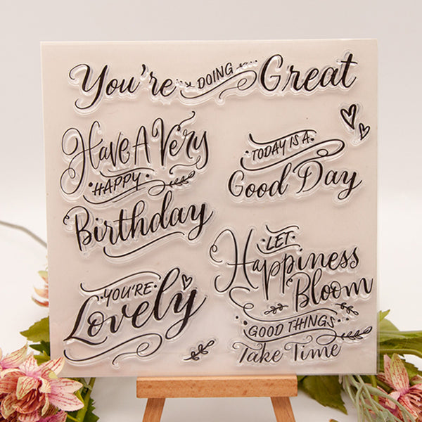 Clear silicone stamp