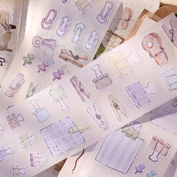 5.5cm*100cm Pick something up Die Cutting Writing Paper/Flash PET Tape