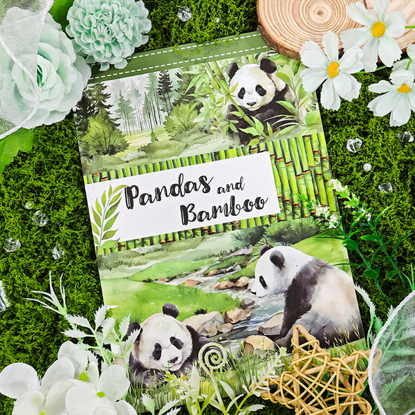 20PCS Pandas and Bamboo sticker book