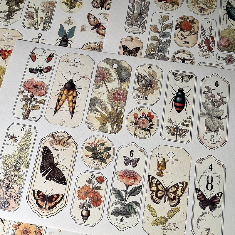 5PCS Insect plant background paper – LBLYXIR