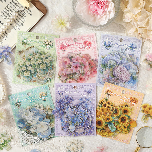 30PCS Flower Messenger Series sticker