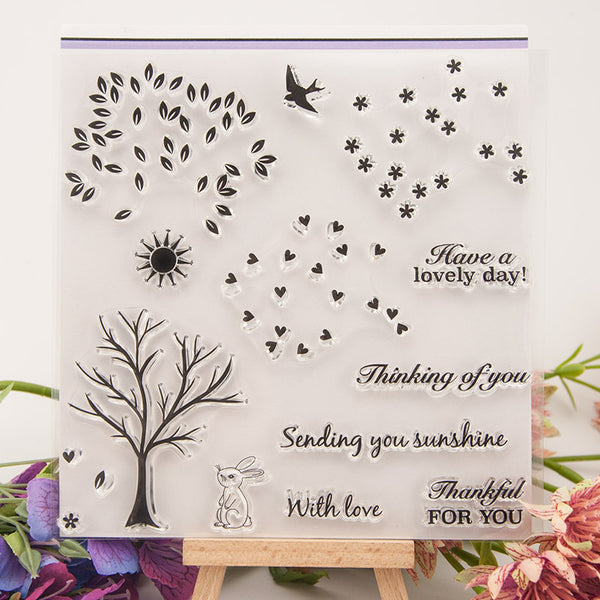 Clear silicone stamp