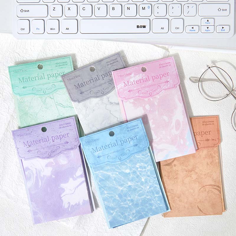 30PCS Reflection in Time series material paper – LBLYXIR