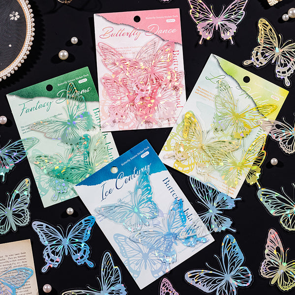 20PCS Dancing butterfly series sticker