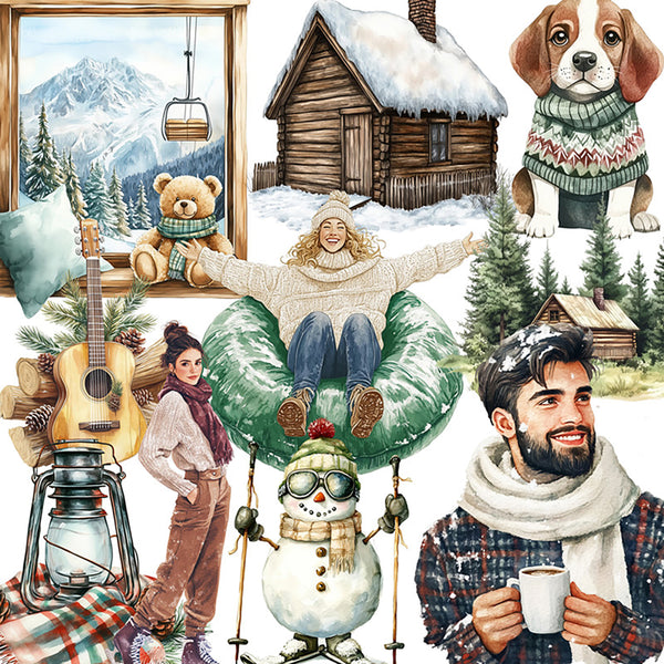 20PCS Winter holiday sticker