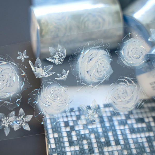 Whole Roll 6cm*5m Sea of Light PET/Shell Light PET Tape