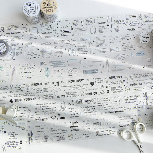 Line Notebook Series Die Cutting PET Tape