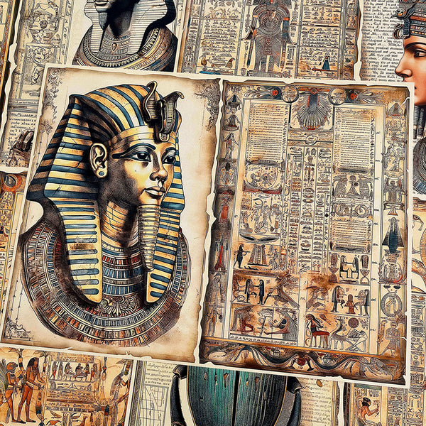 10PCS Egyptian Pharaoh background paper