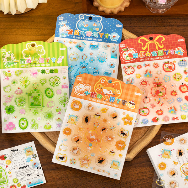 1PCS Wind Chime Island series sticker