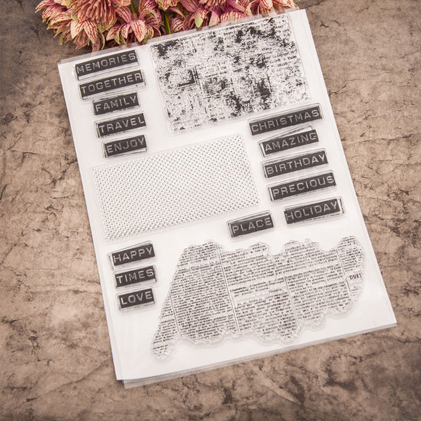 Clear silicone stamp