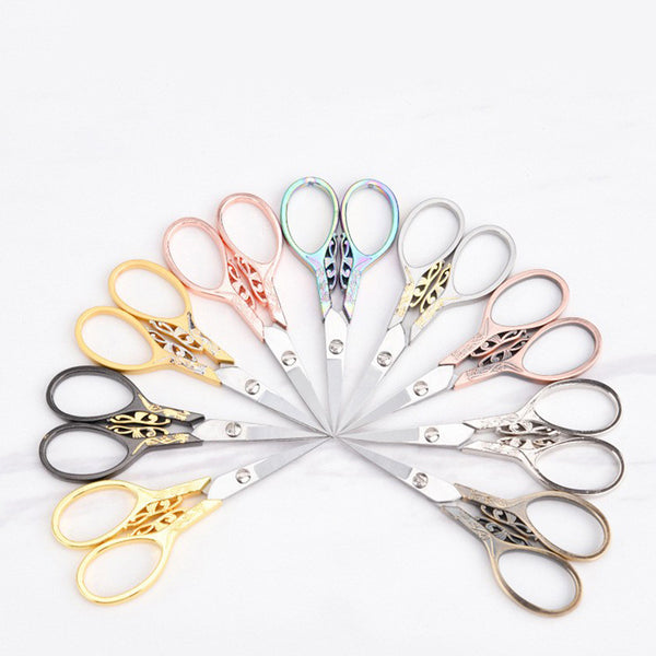 Small flower alloy scissors
