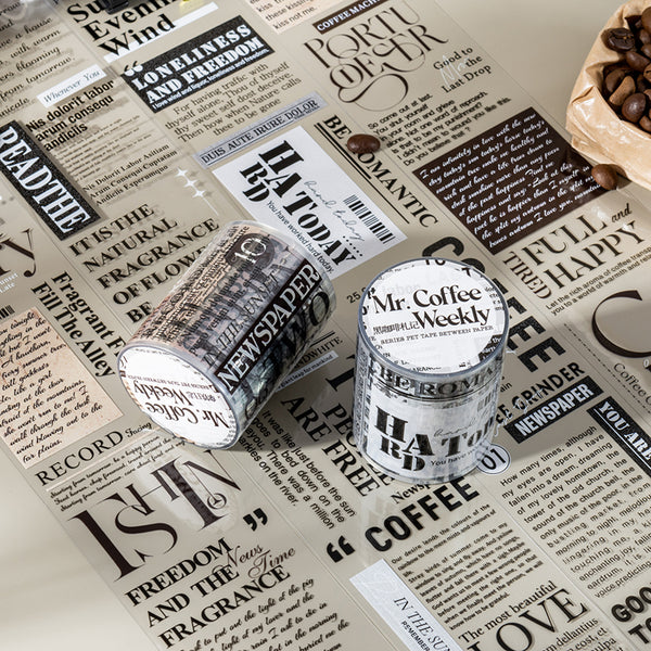 Mr. Coffee's weekly series PET Tape