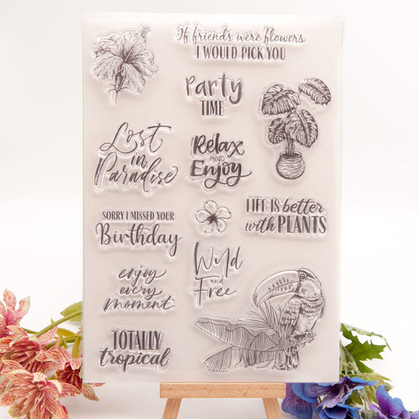 Clear silicone stamp