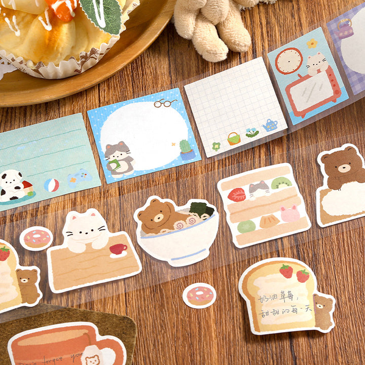 The Soft Fluffy Notes Series Die Cutting Writing Paper Tape – LBLYXIR