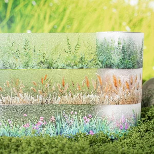 Grass diary series Flash Sand PET Tape