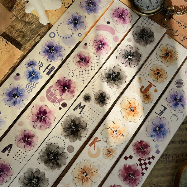 3.5cm*200cm Little Floral Washi/PET tape