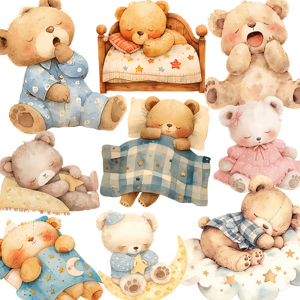 20PCS Cute sleeping animals sticker