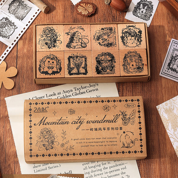 City windmill series stamp set