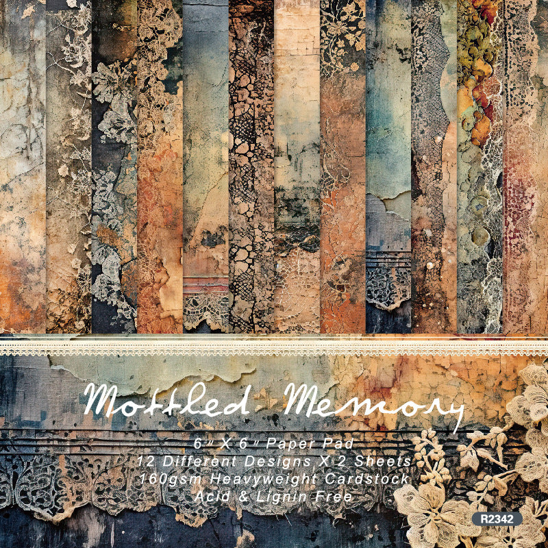 24PCS Mottled Memory background paper – LBLYXIR