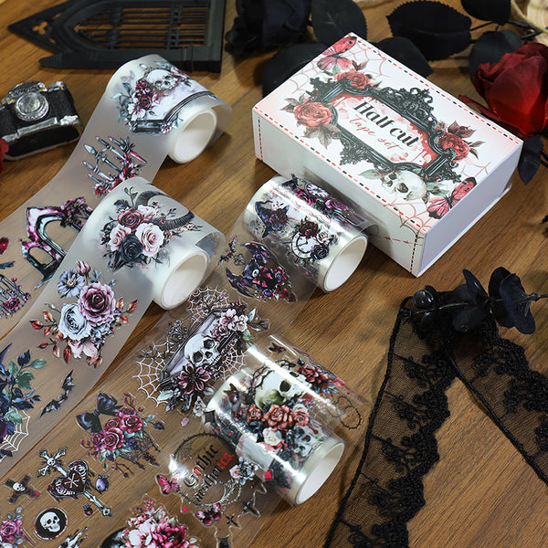 Gothic aesthetics Die Cutting PET Tape Set