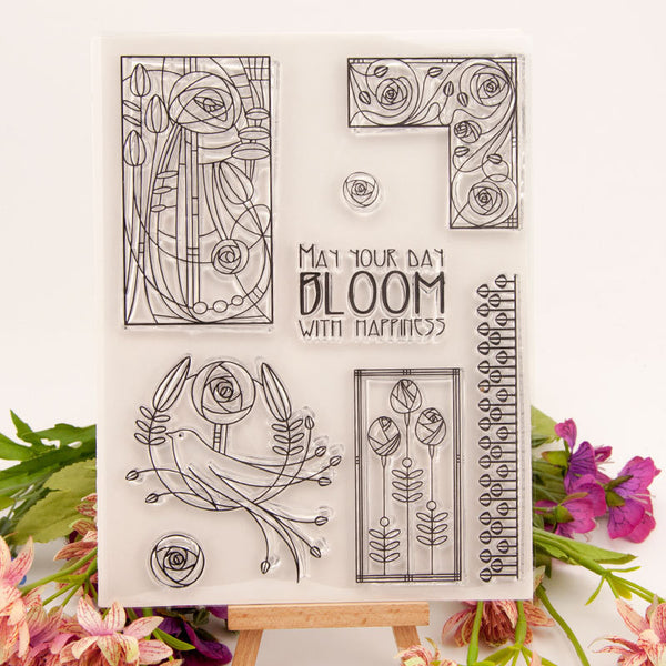 Clear silicone stamp