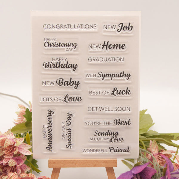 Clear silicone stamp