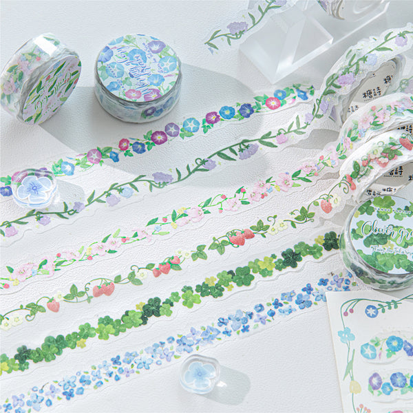 The Flower Vine Story Series Die Cutting Flash PET Tape
