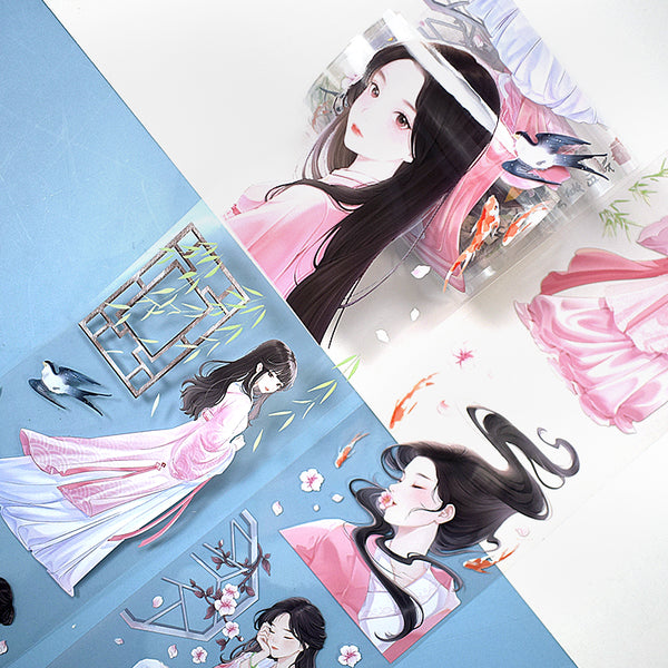 Flowers fall like dreams PET/Shell Light PET Tape