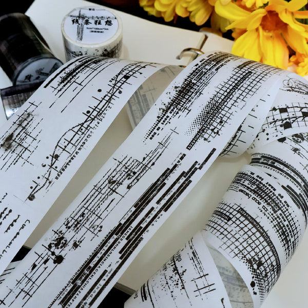 5cm*100cm Line Fantasy Die Cutting Washi/PET Tape