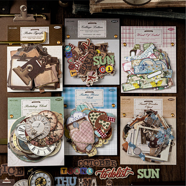 50PCS Handmade Life Series sticker