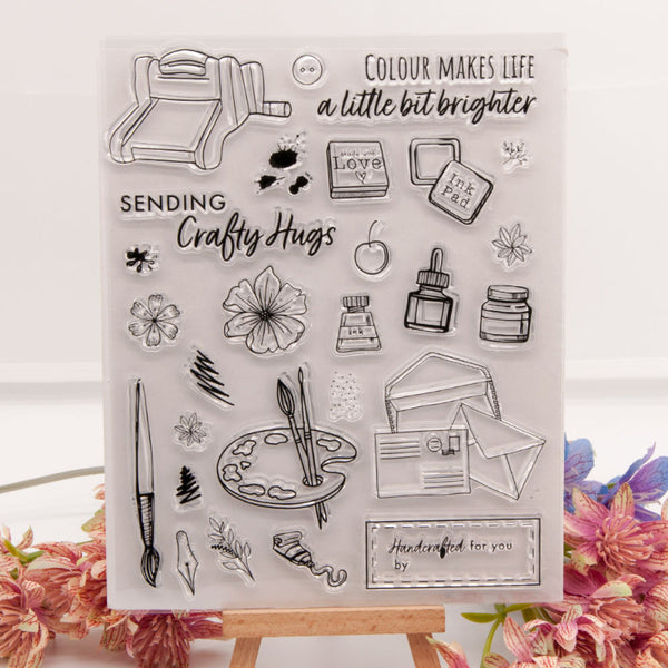 Clear silicone stamp