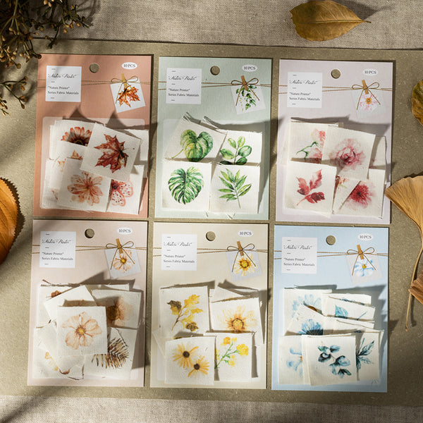 10PCS Natural Printmaker Series cloth material package