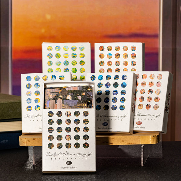 30PCS Starlight Illuminates Life Series sticker
