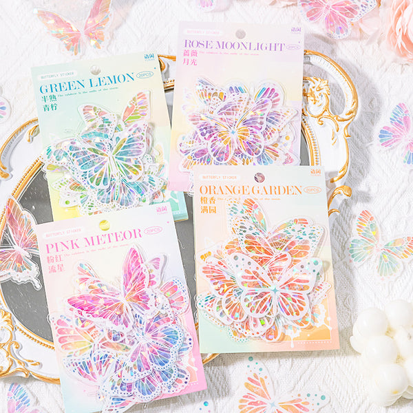 20PCS The Words of Butterfly Change series sticker