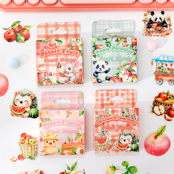 40PCS Fruit Diaries series sticker