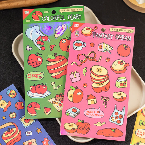 1PCS Apple Paradise Series sticker