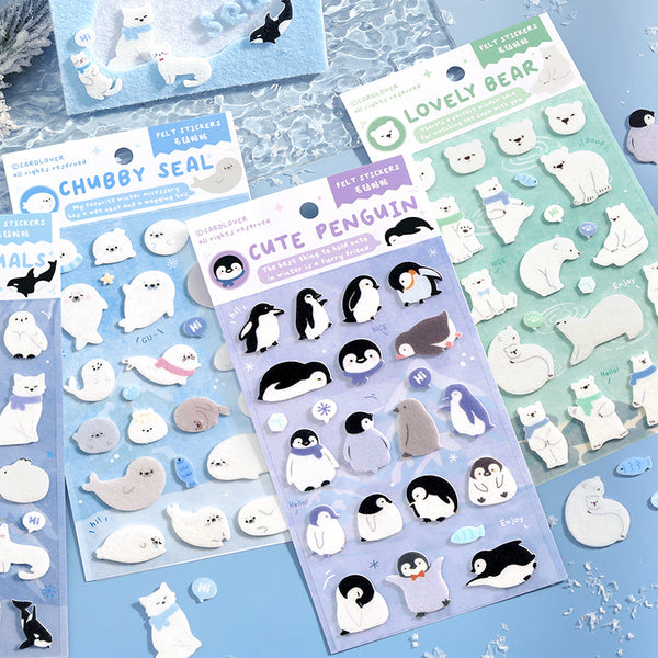 1PCS Polar Letters Series Sticker