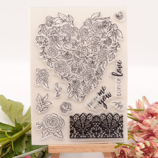 Clear silicone stamp