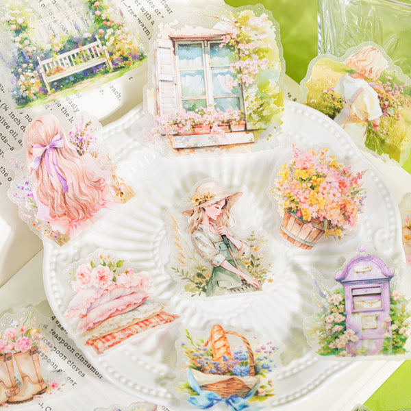 15PCS Healing Garden Series sticker