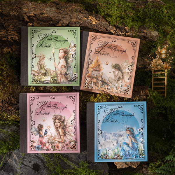 20PCS Walk through the forest series sticker book