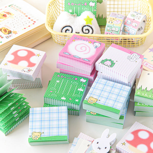 100PCS Small milk brick series note paper