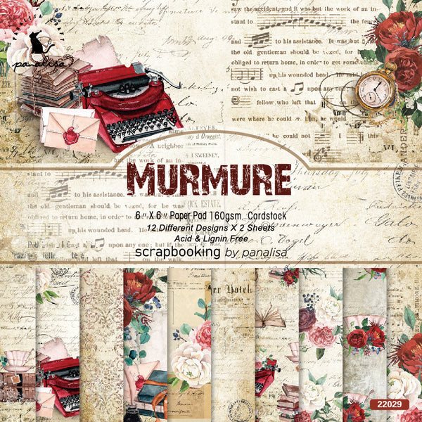 24PCS Murmure background paper