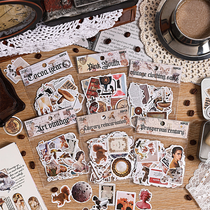 Encore Collection Sticker 50PCS Vintage collection series sticker – LBLYXIR