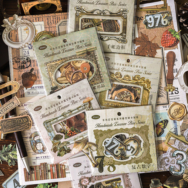 20PCS Handmade treasure box series sticker