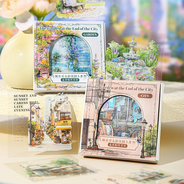 45PCS The Garden at the End of the City series sticker